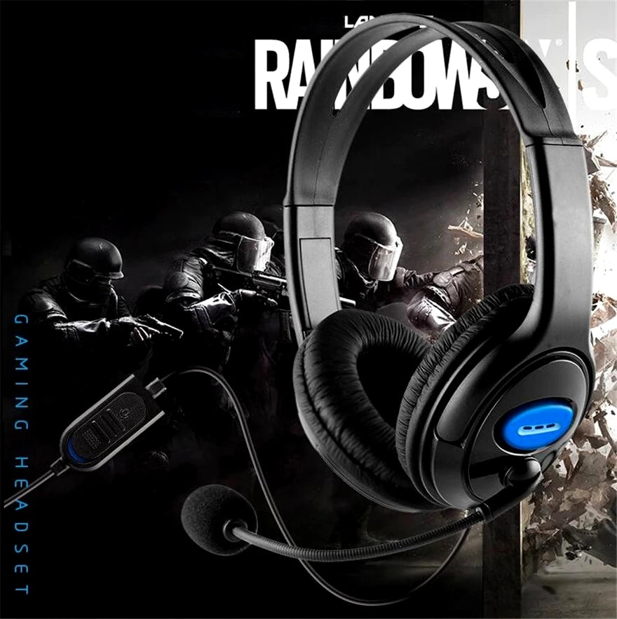 Casque de jeu Bluetooth V2.0, écouteurs de jeu avec microphone, micro stéréo, super basses, pour PS4, 5 joueurs, un PC