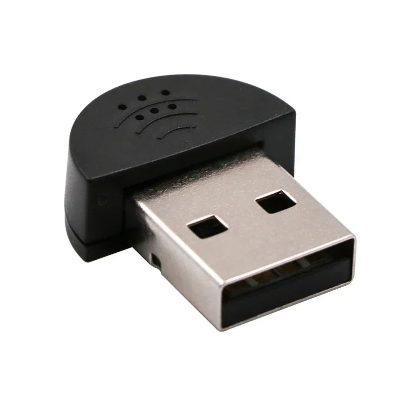 Portable Super Mini USB 2.0 Microphone USB MIC Audio Adapter Portable Studio Speech Driver Free for Laptop/Notebook/PC/MSN/Skype