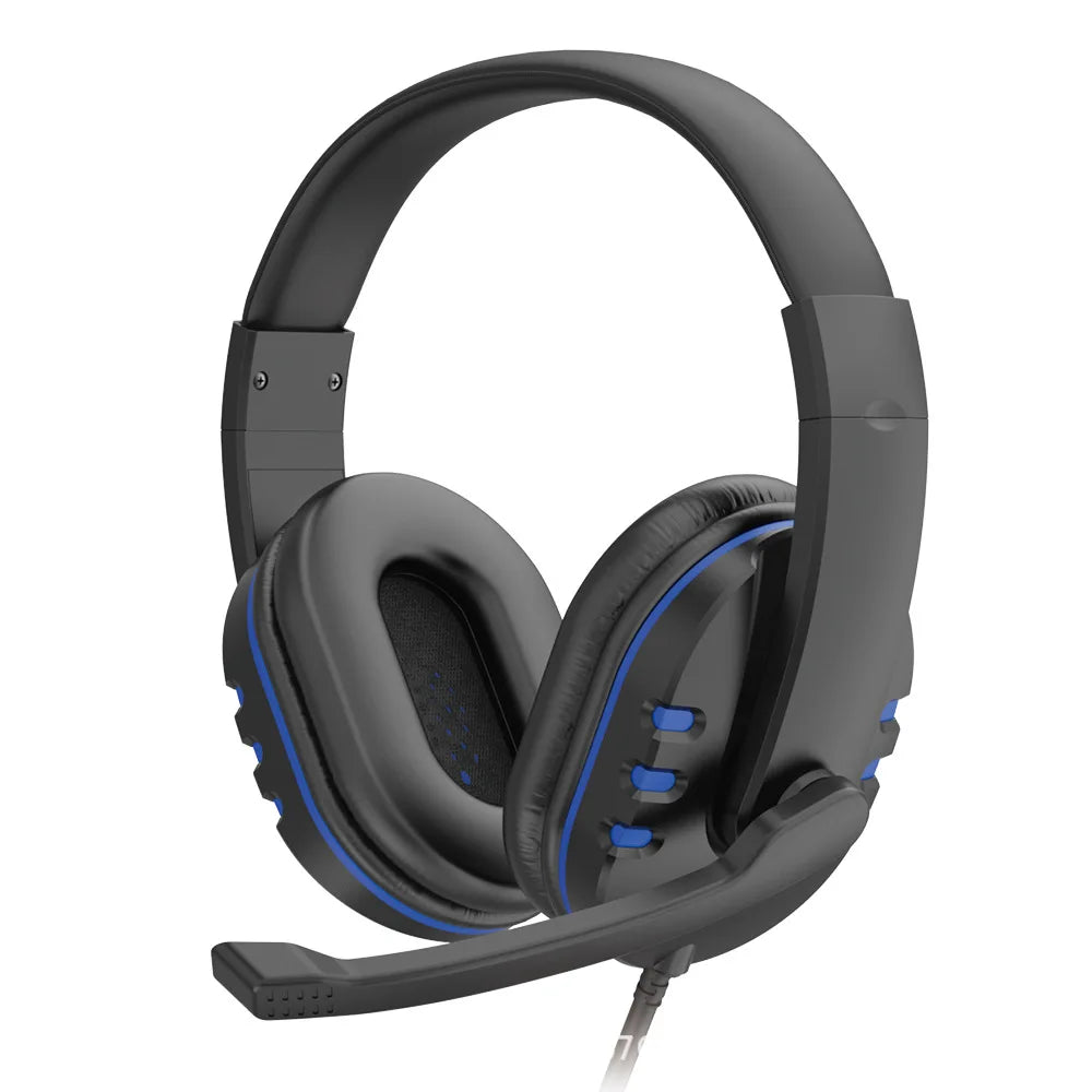 Casque de jeu filaire 3,5 mm, écouteurs de musique pour PS4, Play Station 4, PC, chat, ordinateur avec microphone Music For PS4 Play Station 4 Game PC Chat computer With Microphone