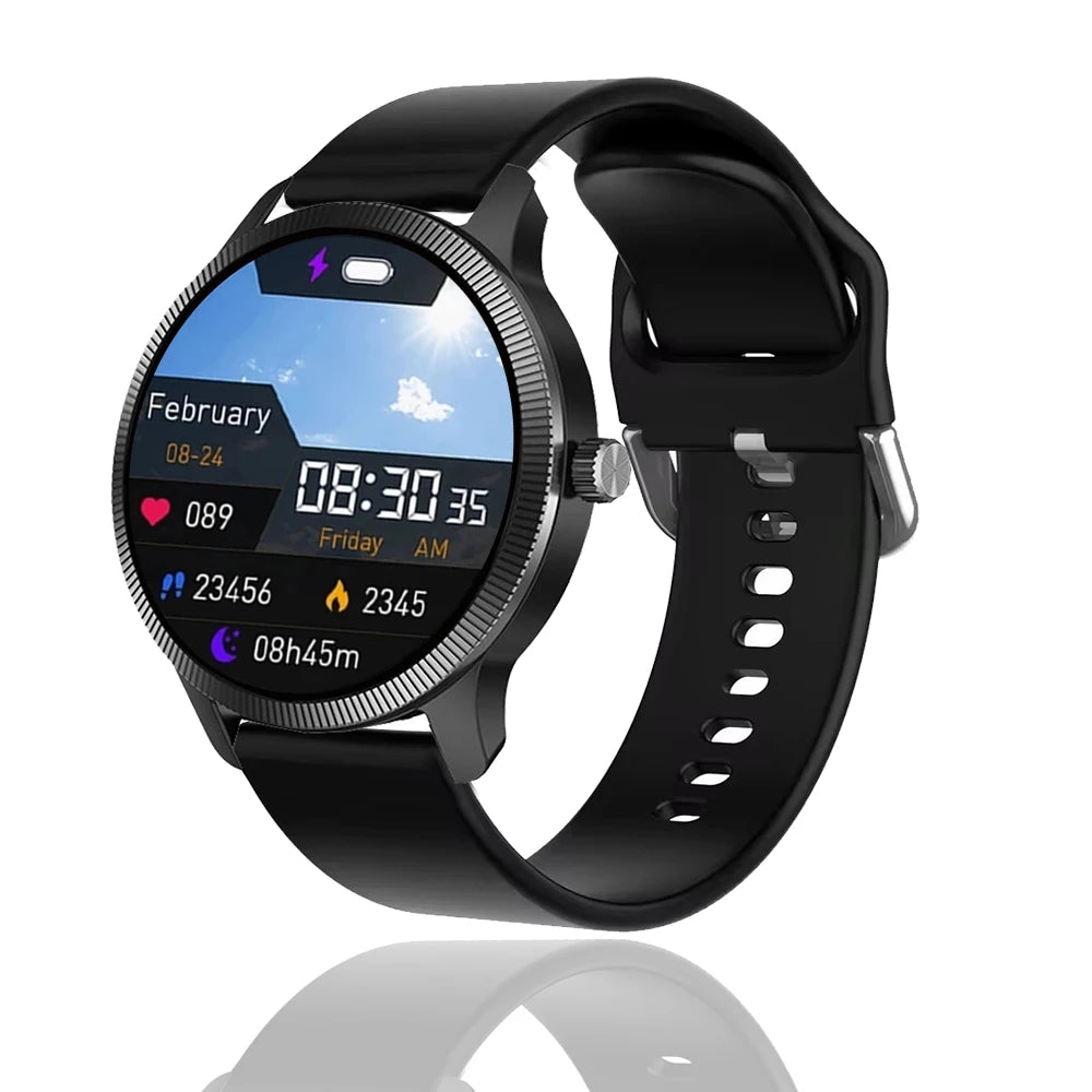 2025 New Business Smartwatch Men 1.3 HD 360*360 AMOLED Health Tracker Custom Photo Offers Today Gift Voice Assistant Watch Male