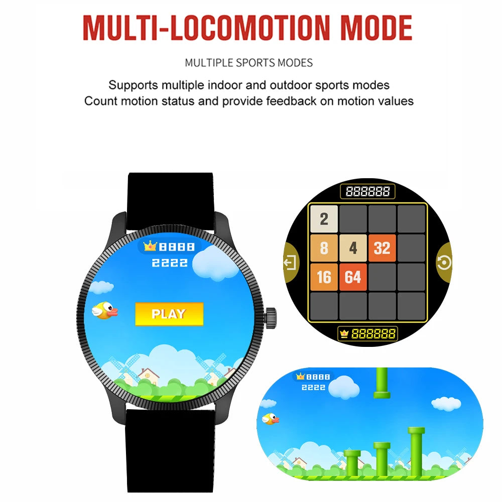 2025 New Business Smartwatch Men 1.3 HD 360*360 AMOLED Health Tracker Custom Photo Offers Today Gift Voice Assistant Watch Male