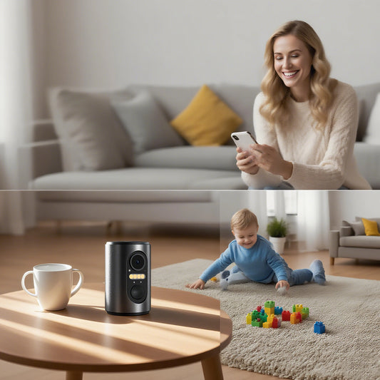 Caméra WiFi Mini 2024 – Vision Couleur Nuit, Détection PIR, Batterie Intégrée & Panneau Solaire – Sécurité HD