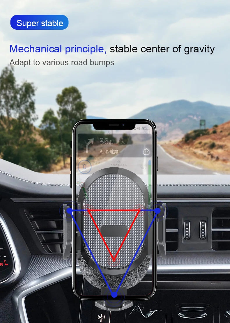 Support de téléphone voiture gravité – Fixation tableau de bord universelle pour iPhone, Samsung, Xiaomi
