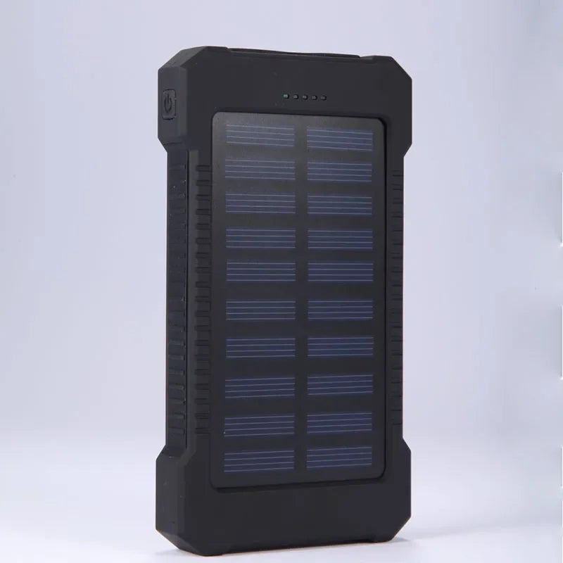 Powerbank Solaire 20000mAh, chargeur rapide avec lampe torche SOS, pour smartphone et Tablettes