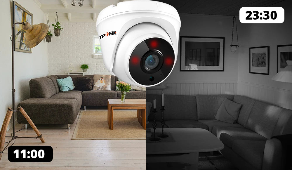 Caméra Wi-Fi 360° – Sécurité Intérieure & Extérieure