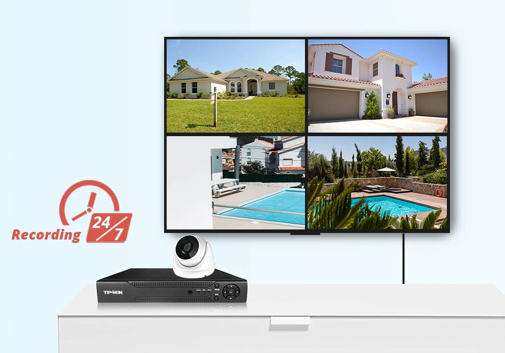 Caméra Wi-Fi 360° – Sécurité Intérieure & Extérieure