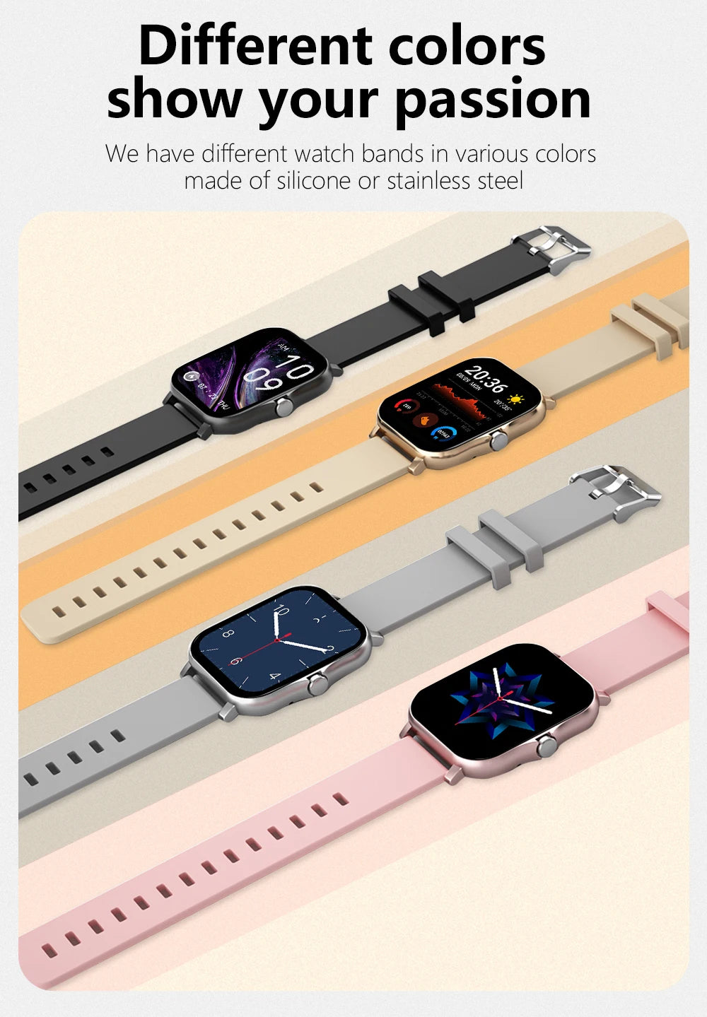 Montre Connectée Sport 1.83” – Fitness Tracker, Appels Bluetooth, Suivi Santé, Étanche – Smartwatch 2025 pour Hommes & Femmes, Compatible iOS & Xiaomi