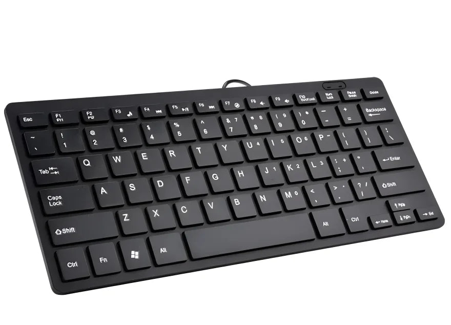 Nouveau mini clavier filaire QWERTY 78 touches, multifonctionnel et compatible, élégant, fin et portable, pour ordinateur portable et tablette Multifunctional and Compatible Stylish Slim Portable for Laptop and Tablet Use