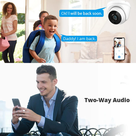 Caméra Wi-Fi 360° – Sécurité Intérieure & Extérieure