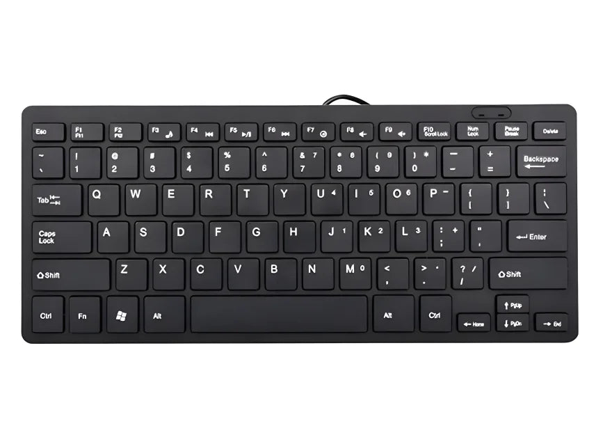 Nouveau mini clavier filaire QWERTY 78 touches, multifonctionnel et compatible, élégant, fin et portable, pour ordinateur portable et tablette Multifunctional and Compatible Stylish Slim Portable for Laptop and Tablet Use