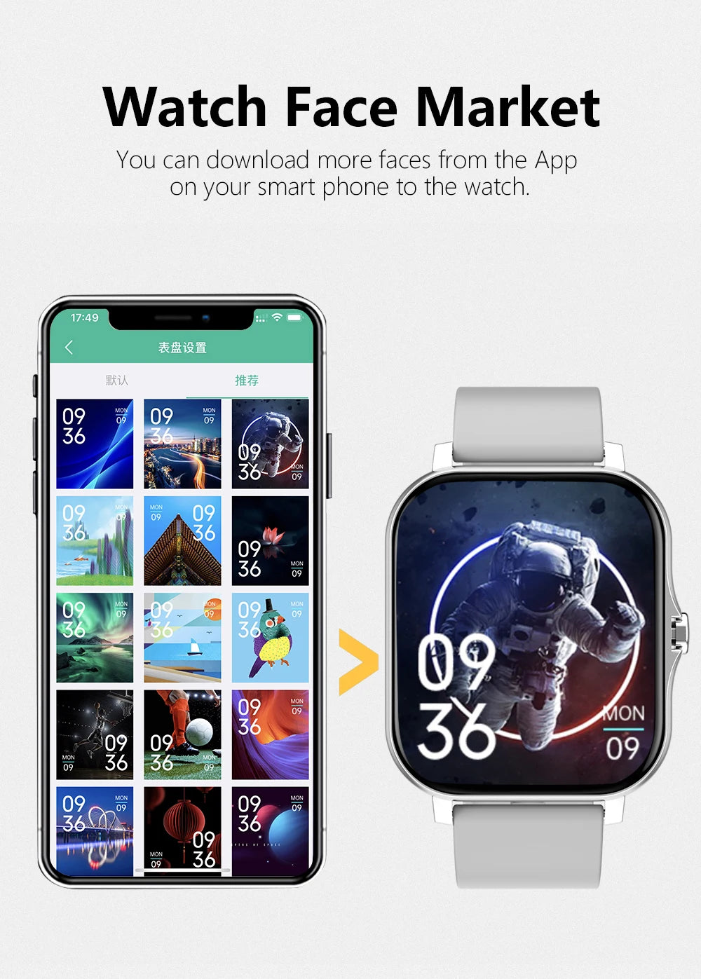 Montre Connectée Sport 1.83” – Fitness Tracker, Appels Bluetooth, Suivi Santé, Étanche – Smartwatch 2025 pour Hommes & Femmes, Compatible iOS & Xiaomi