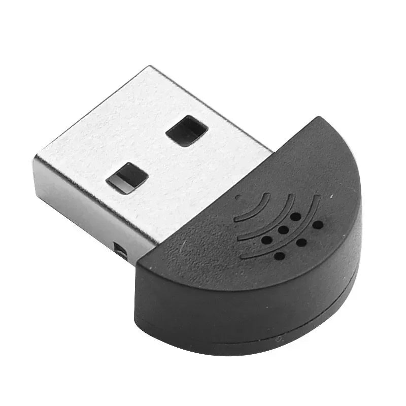 Portable Super Mini USB 2.0 Microphone USB MIC Audio Adapter Portable Studio Speech Driver Free for Laptop/Notebook/PC/MSN/Skype