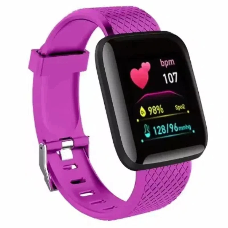 Montre Connectée Multifonction D13 / 116Plus – Smartwatch Sport avec Podomètre, Calories, Contrôle Musique, Notifications & Réveil – Pour Hommes, Femmes & Enfants