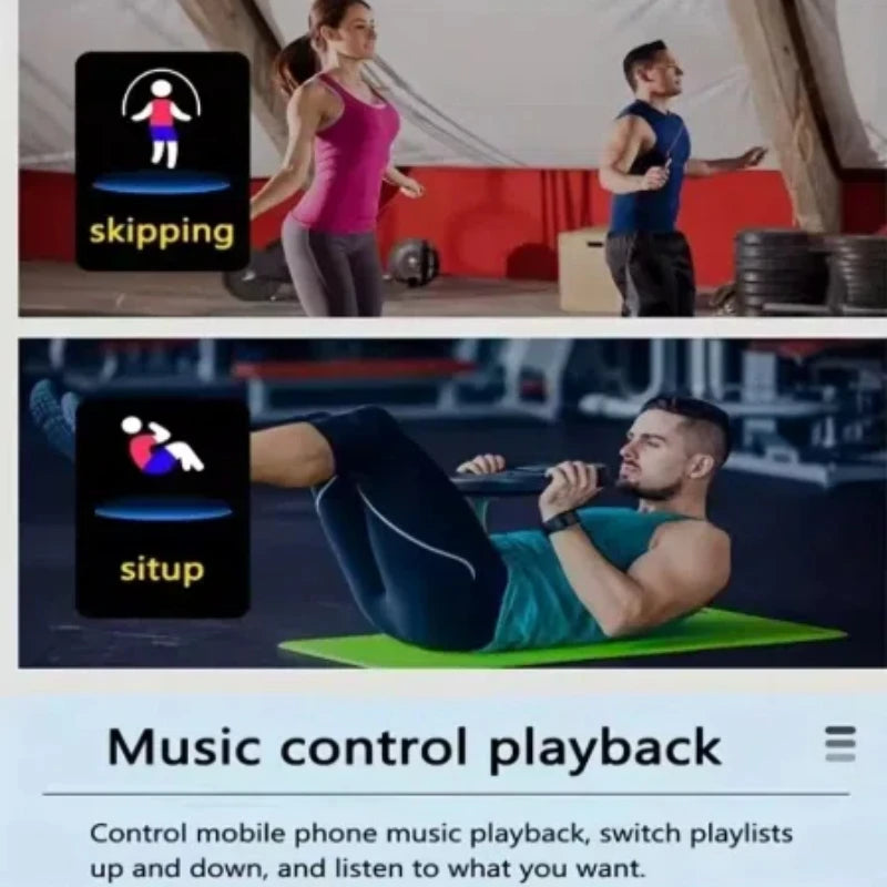 Montre Connectée Multifonction D13 / 116Plus – Smartwatch Sport avec Podomètre, Calories, Contrôle Musique, Notifications & Réveil – Pour Hommes, Femmes & Enfants