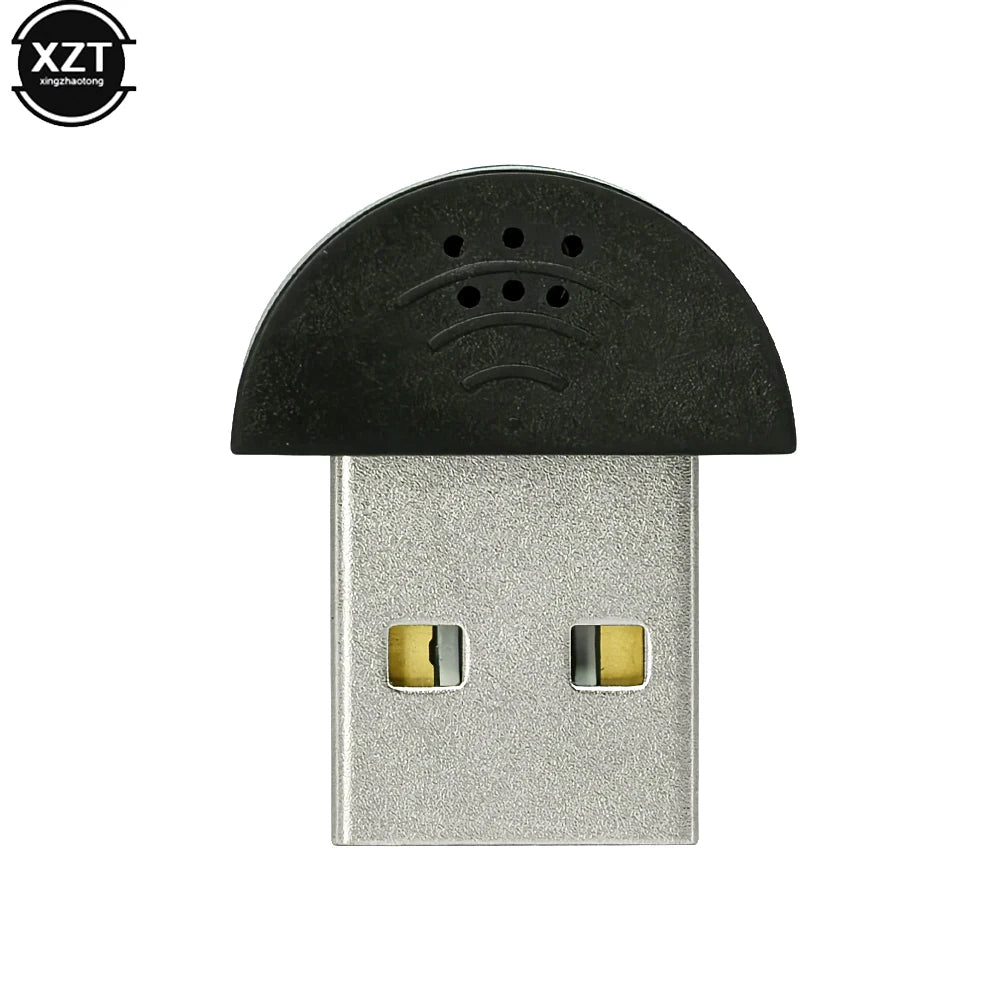 Super Mini USB 2.0 Microphone MIC Audio Adapter Portable Studio Speech Driver Free for Laptop/Notebook/MSN/Skype