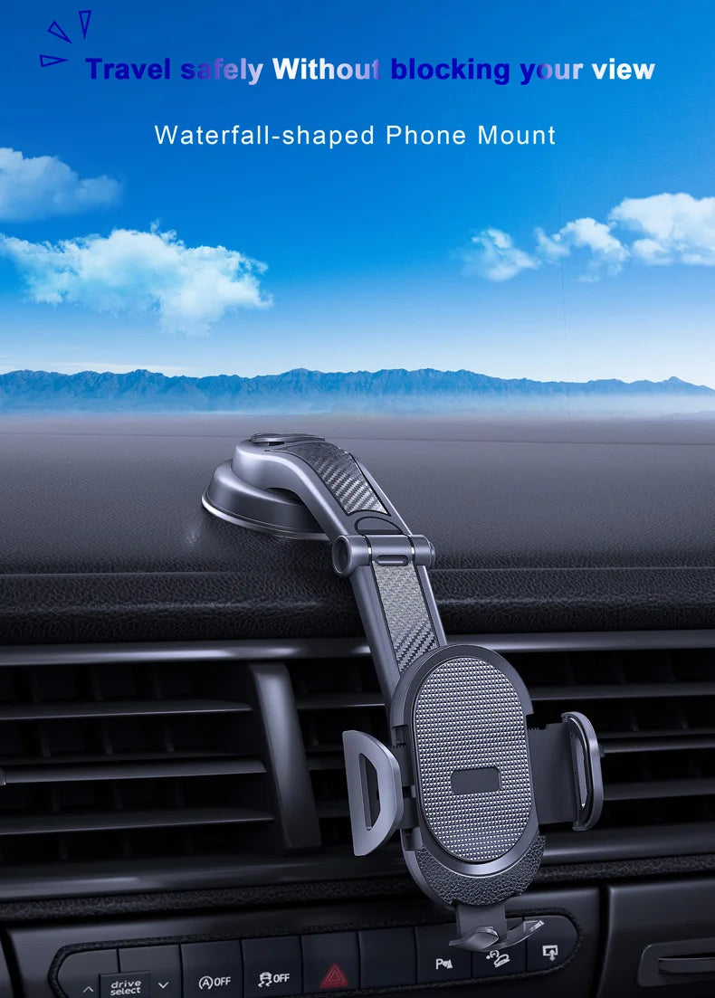 Support de téléphone voiture gravité – Fixation tableau de bord universelle pour iPhone, Samsung, Xiaomi