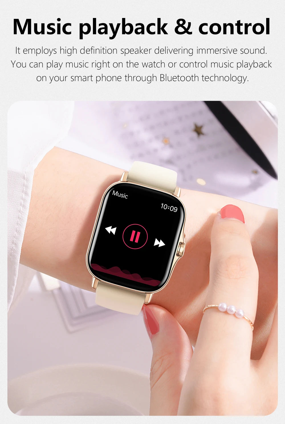 Montre Connectée Multifonction D13 / 116Plus – Smartwatch Sport avec Podomètre, Calories, Contrôle Musique, Notifications & Réveil – Pour Hommes, Femmes & Enfants