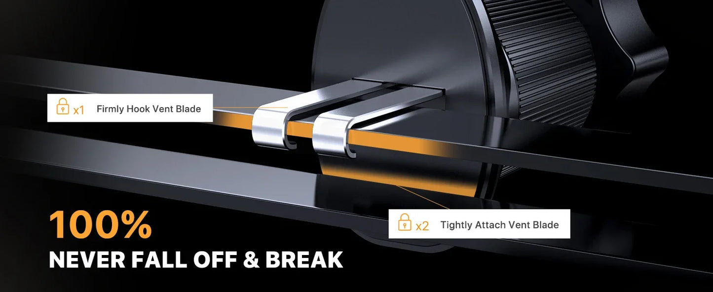 Support de téléphone voiture avec clip métallique – Fixation aération universelle pour iPhone, Samsung, Xiaomi