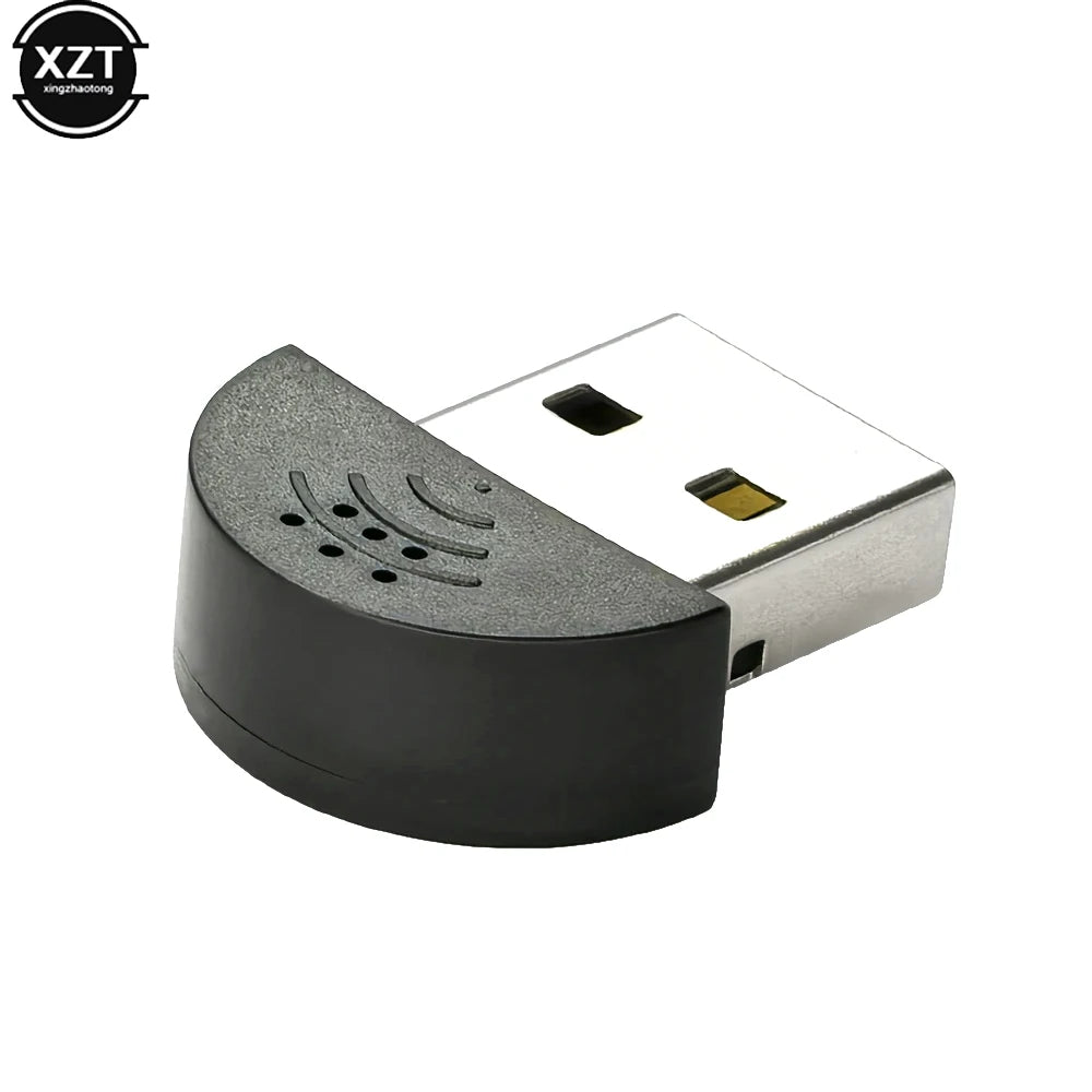 Super Mini USB 2.0 Microphone MIC Audio Adapter Portable Studio Speech Driver Free for Laptop/Notebook/MSN/Skype