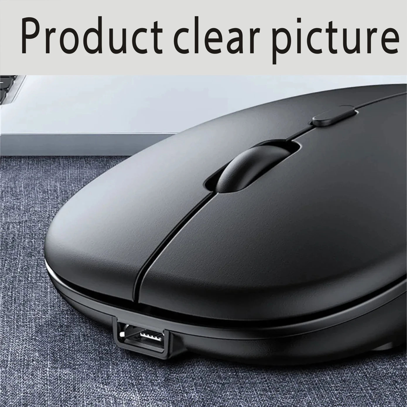 Souris Bluetooth Rechargeable 5.2 – Sans Fil Double Mode 2.4GHz & Bluetooth, Silencieuse, Ergonomique, Gaming & Bureau pour PC & Laptops