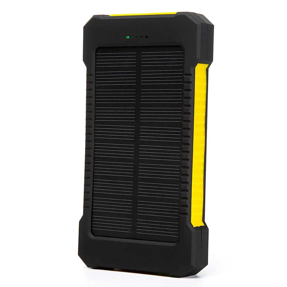 Powerbank Solaire 20000mAh, chargeur rapide avec lampe torche SOS, pour smartphone et Tablettes