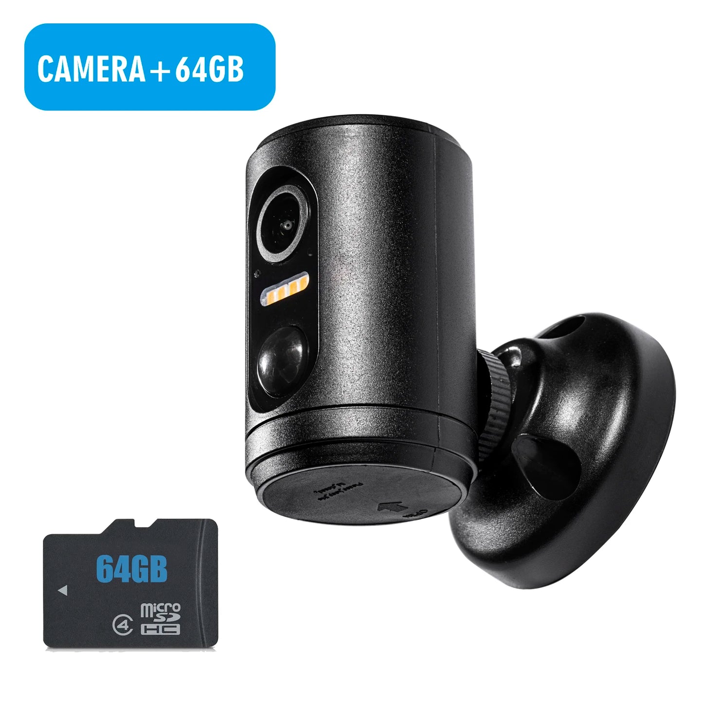 Caméra WiFi Mini 2024 – Vision Couleur Nuit, Détection PIR, Batterie Intégrée & Panneau Solaire – Sécurité HD