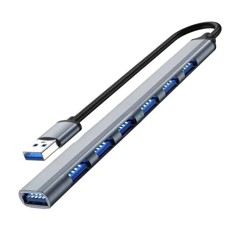 7 Ports USB 3.0 Type-C HUB Haute Vitesse – Adaptateur OTG et Station d’Accueil Multiport pour PC, Laptop, Disque Dur, Souris & Clavier